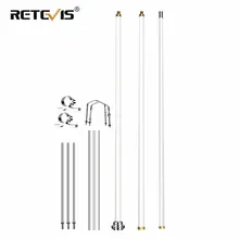 RETEVIS – antenne omnidirectionnelle MA05 en acier, verre à Gain élevé, VHF UHF, pour Station de Base pour répéteur Retevis RT97/RT92/RT74