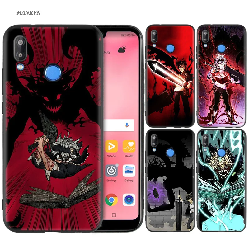 

Black Silicone Case Bag Cover for Huawei P30 P20 P10 P9 Mate 10 20 30 Note 5 5i Lite Pro P Smart Z 2019 Shell Manga Anime Black