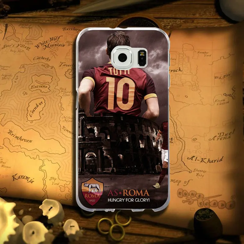 Логотип Roma football для samsung Galaxy Note 2 3 5 8 9 S2 S3 S5 Mini S6 S7 S8 S9 S10 Edge Plus Lite чехол Мягкий ТПУ чехлы для телефонов