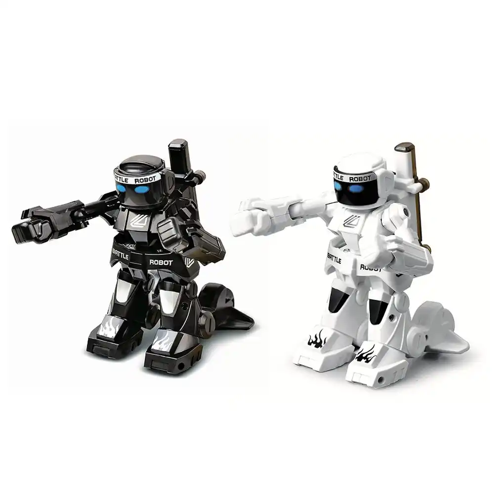 black and white remote control robot