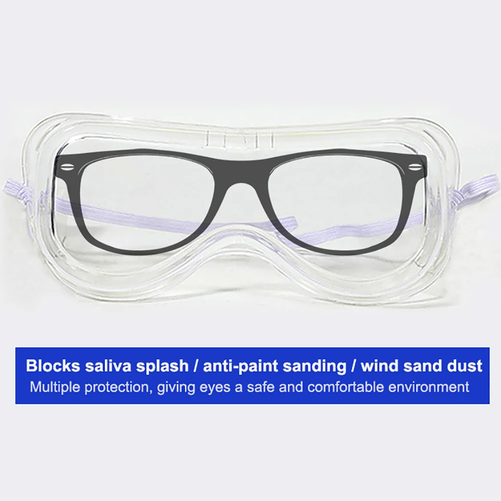 

New Safety Goggles Vented Glasses Eye Protection Protective Lab Anti Fog Dust Clear for Winter Sport Gogle Snow Glasses