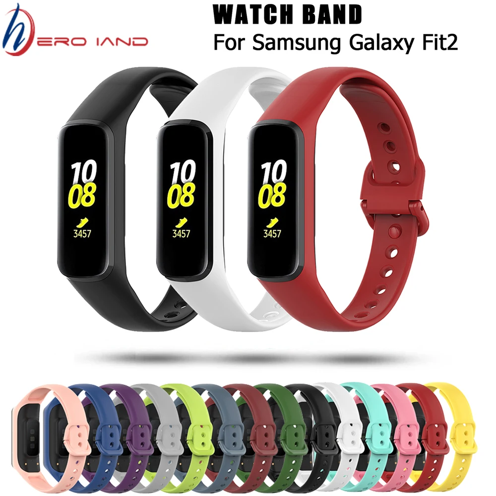 eiEuuk Compatible with Samsung Galaxy Fit 2 SM-R220 Bands Soft Silicone Printing Wrist Band Watchband Strap Replacement for Galaxy Fit 2,R220