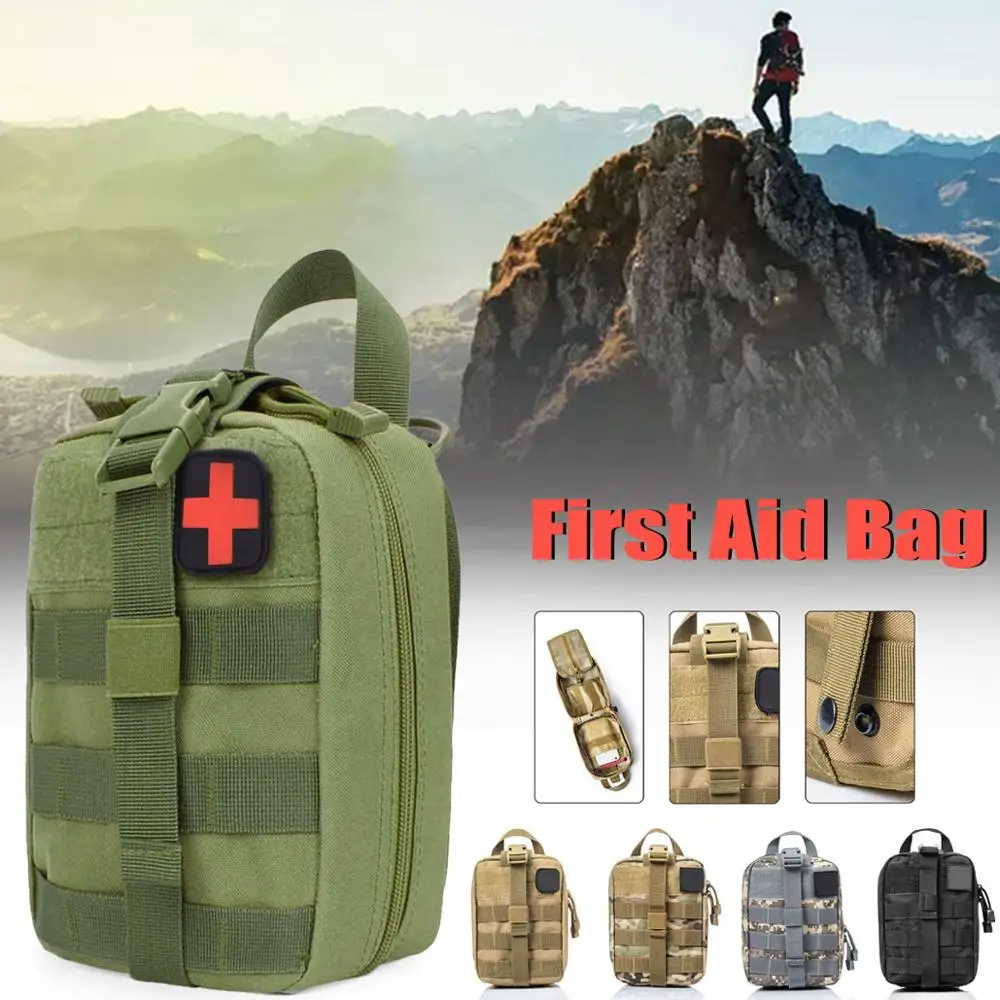 

600D Nylon Outdoor Tactical Medical Bag Travel First Aid Kit Multifunctional Pack Camping Climbing Bag Emergency Case Survival