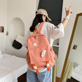 

Female Backpack Oxford Cloth 2020 for Teenage Girls School Bag Preppy Style Large Capacity Casual Simple Travel Women Backpack
