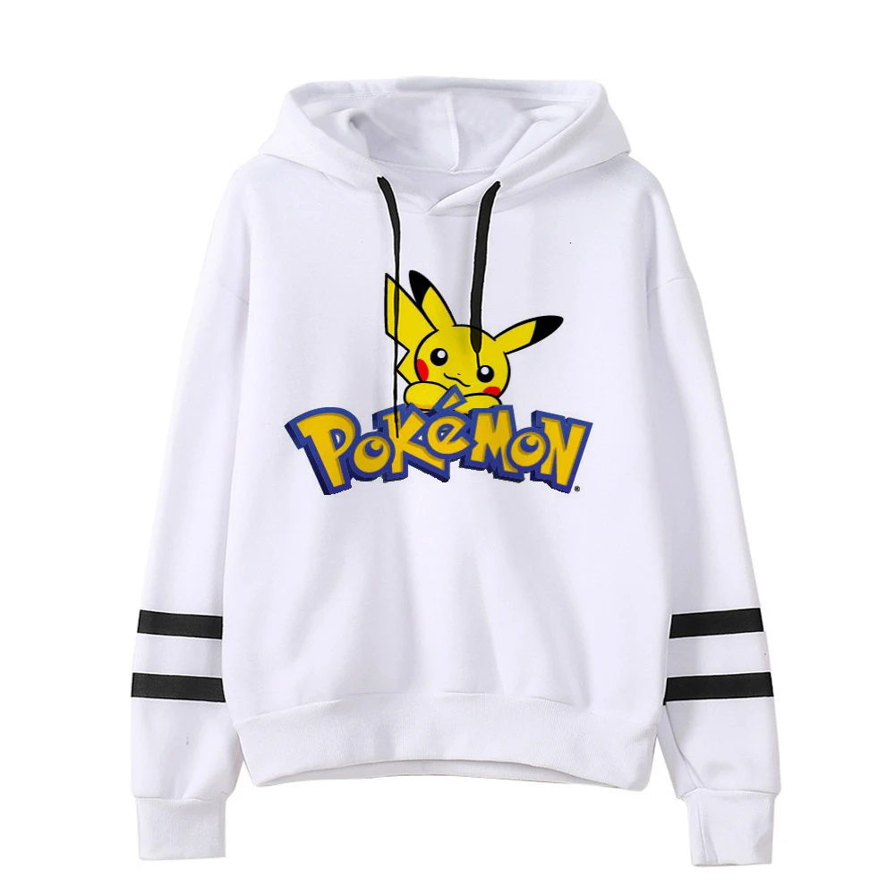 Pokemon Detectiv куртка Пикачу с капюшоном Женская забавная Pika Kawaii толстовка женская одежда женские Пуловеры мультфильм японский корейский для мужчин