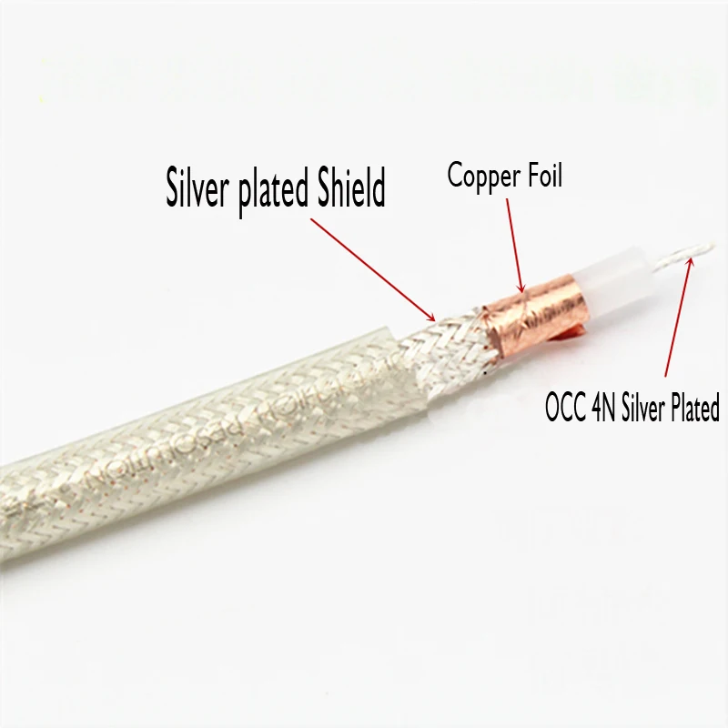 メートルxlo HT4同軸ケーブル信号ケーブルデジタルオーディオワイヤーsignal cablecoaxial cablecoaxial