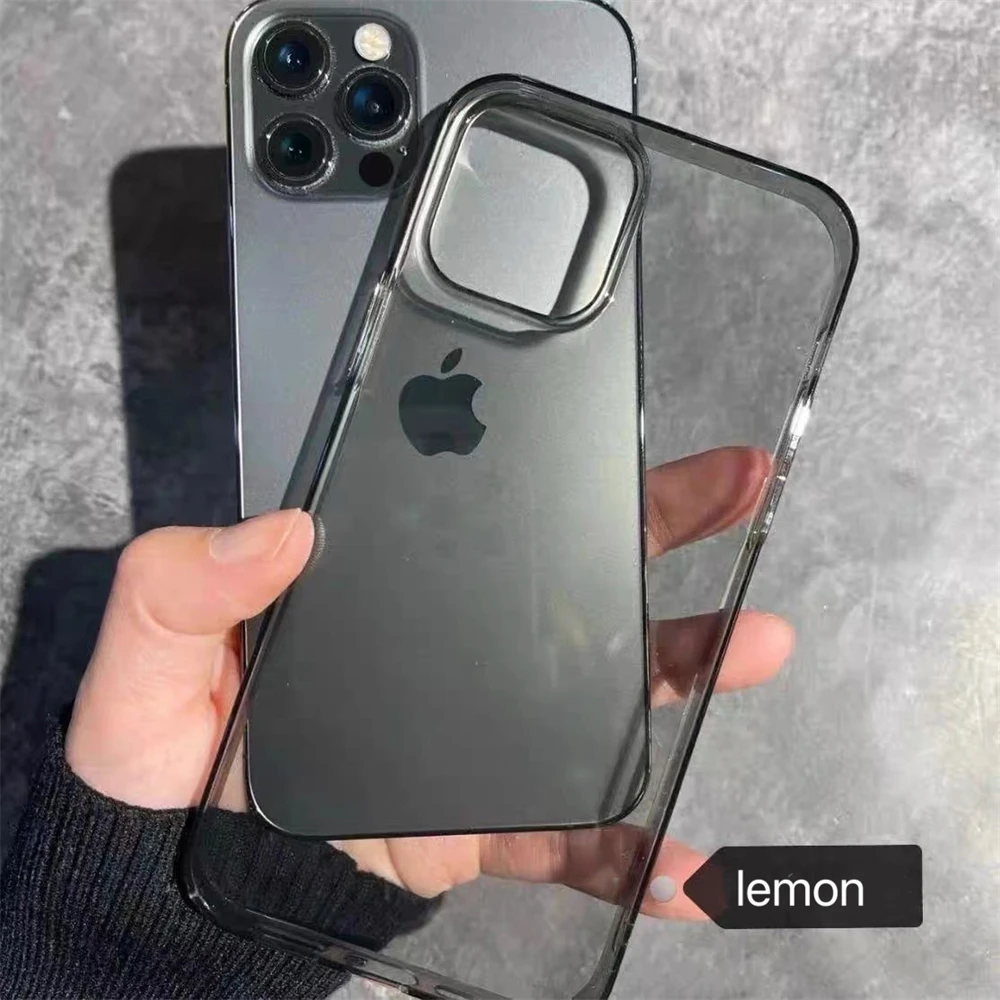 High Quality Clear Black Soft TPU Phone Case For iPhone 13 12 11 Pro Max X XS Max XR 7 8 Plus Transparent Protection Back Cover iphone 13 pro max wallet case