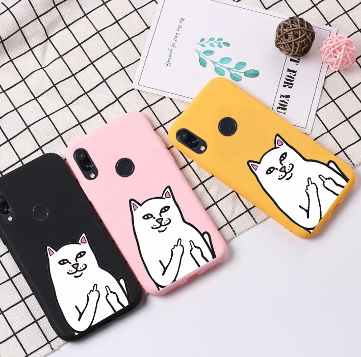 Забавный Кот Чехол для Xiaomi Redmi 8A 4 4X5 5A 6 7 8 Pro 3S 4A 4х6 стеклянная рамка для 6A S2 плюс 7A Go Mi9 Mi8 8 Lite футболка с забавным мультипликационным принтом «животные кошка