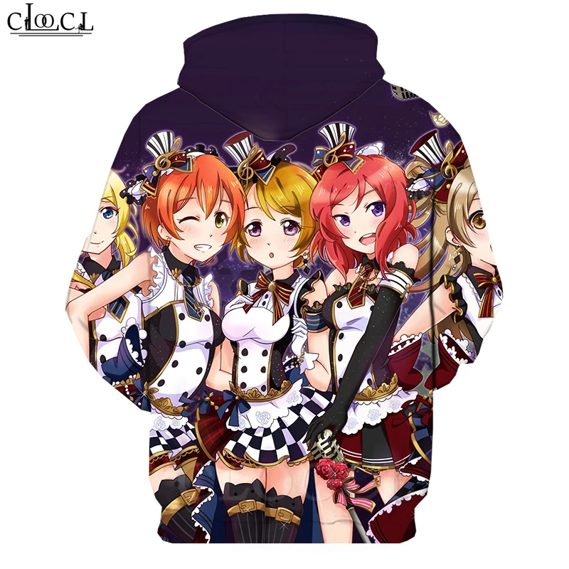 Хиппи хипстер классический Love Live толстовки для мужчин и женщин 3D принт японского аниме девушка бег спортивная одежда Повседневная Уличная Топы T483