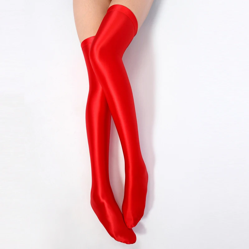 Compression Socks Sexy Japanese Shiny Elastic Women's Yoga Dance Party Clud Knee and Leg