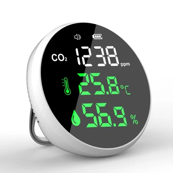 Dienmern 휴대용 이산화탄소 감지기, 대기질 테스터, CO2 계량기 온도계 습도계, RoHS CE 인증, 신제품