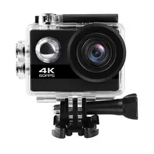 4K экшн-камера Wifi Ultra HD 1080P 2," дисплей 170 градусов водонепроницаемый go 30m pro камера для записи видео велосипедный шлем Спорт DV