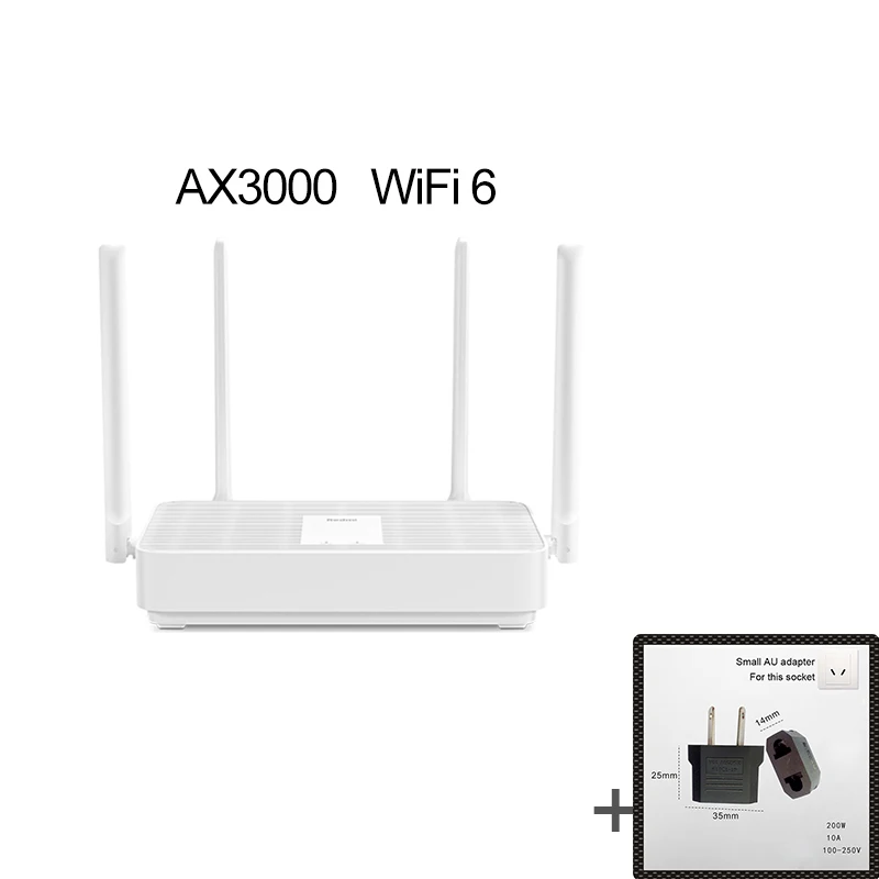 Xiaomi Redmi Router AX3000 Wifi 6 Mesh Gigabit 2.4G5.0GHz Dual-Band Wireless Dualcore Wifi Repeater 256M Memory Home Amplifi 