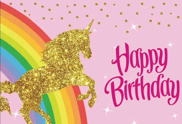 Laeacco Rideau Rose De Fond Pour Fete D Anniversaire Motif Licorne Fleur De Bebe Fete De Famille Photographie De Portrait Studio Photo Aliexpress