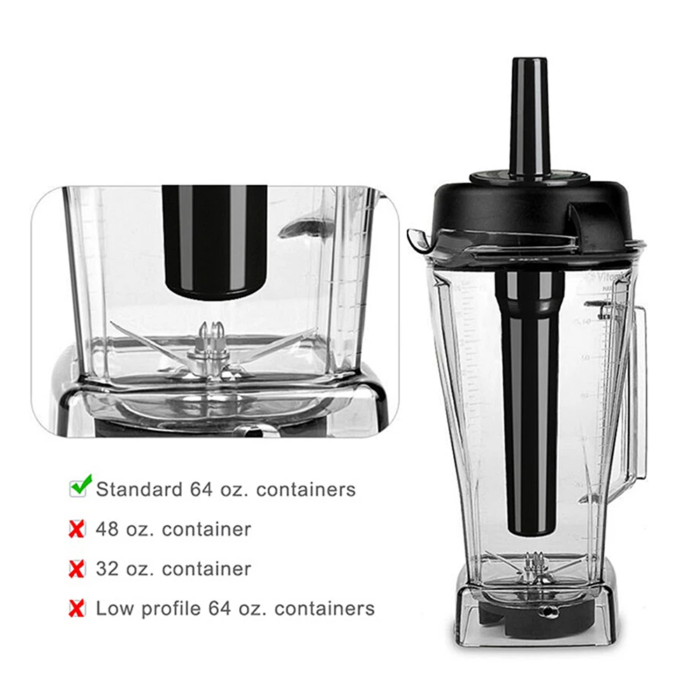 블렌더 탬퍼 가속기 플라스틱 스틱 플런저 교체, Vitamix 믹서, 교반 바, 아이스 메이커, 다기능 액세서리