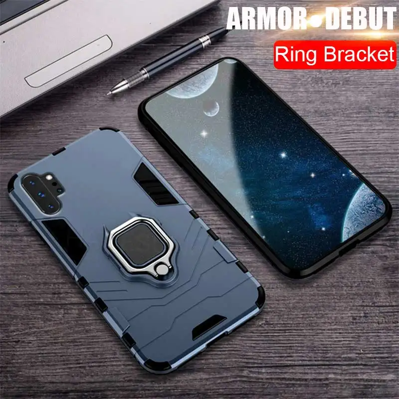 Роскошный бронированный Магнитный противоударный чехол для samsung Galaxy S8 S9 S10 Plus S10e Note 8 9 A70 A30 A80 силиконовый автомобильный держатель Чехол с кольцом s