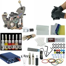 Татуировка Питание один, микроблейдинг, Ротационная Машина пистолет Набор для Перманентный макияж, боди-арт кисть для теней вкладыш иглы татуировки комплект