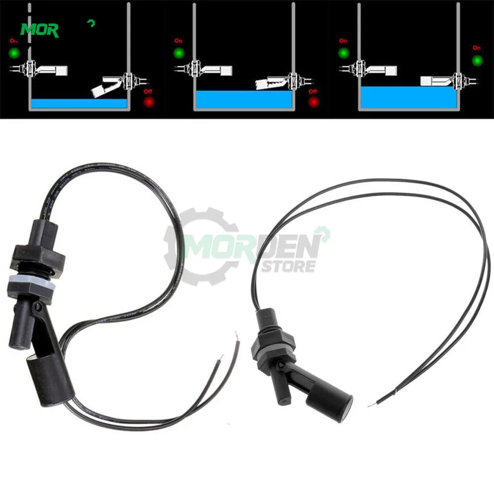 Horizontal Float Sensor Switch for Automatic Water Level Control in Tanks and Pools