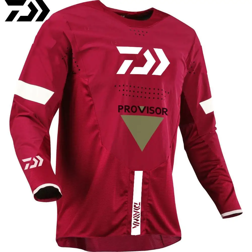 

2019 New Summer Daiwa Fishing Clothes Long Sleeve Fishing Shirt Jersey Men Clothing Fishing Clothes Anti-UV Quick-Dry Breathable