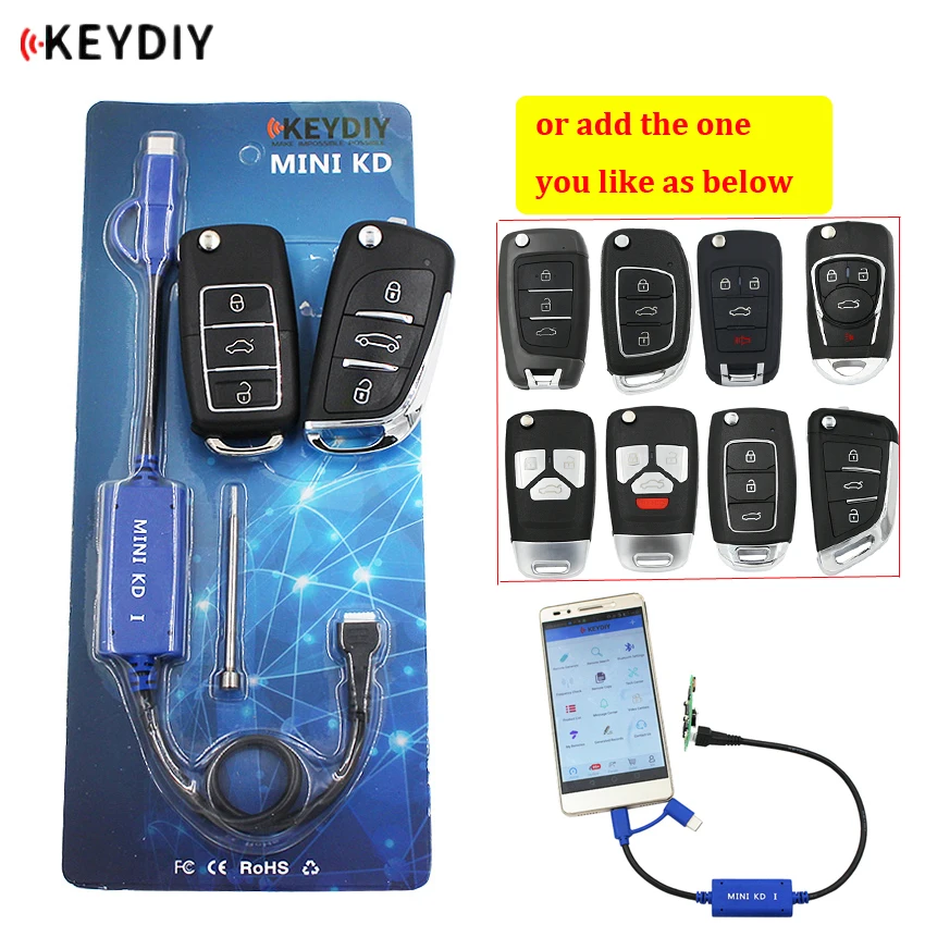 KEYDIY мини KD ключ генератор пультов склад в вашем телефоне Поддержка Android сделать