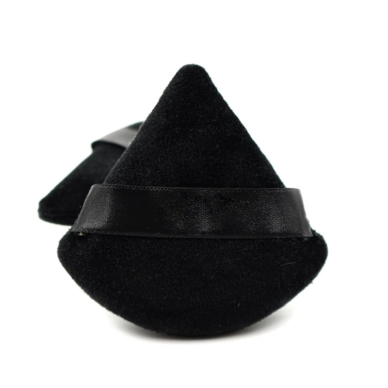 

Delicate And Soft Velvet Powder Puff Mini Makeup Sponge Black And White Triangle Makeup Tool Makeup Feel Natural And Small