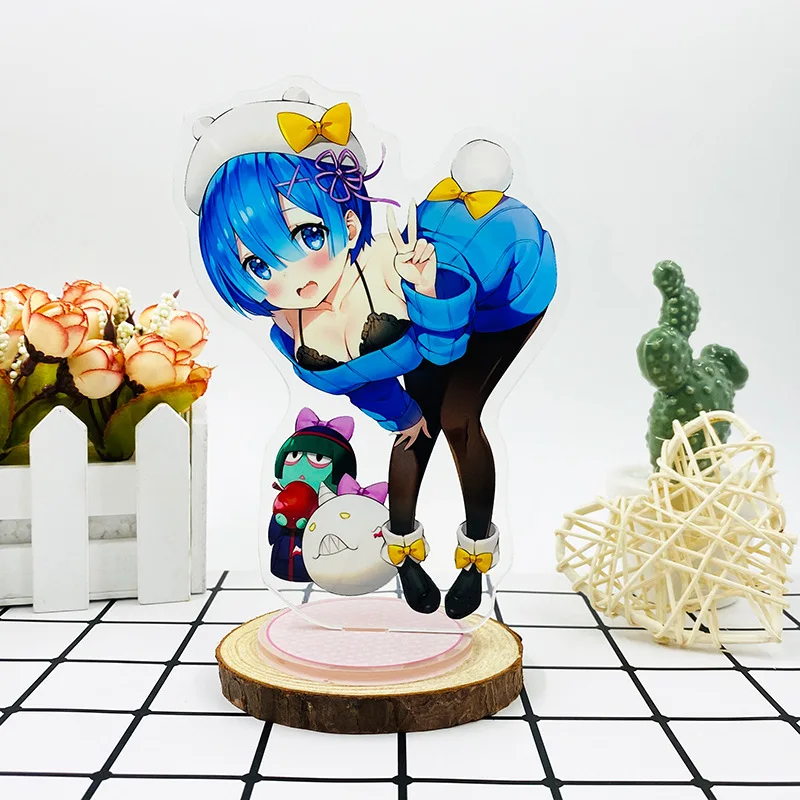 Re: жизнь в другом мире от нуля акриловая модель на подставке игрушки Аниме Rem Ram