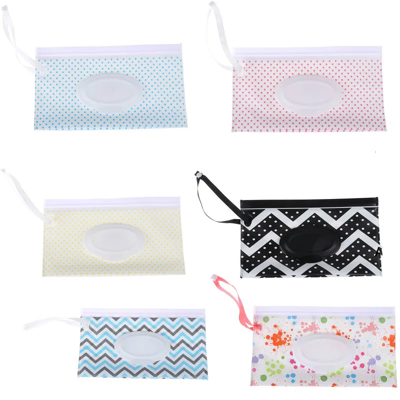 1Pcs wipes bag Portable wet wipes box storage box tissue box napkin holder baby wipes Portable rope cover tissue box