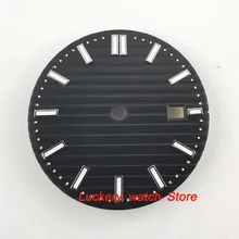 31,6 мм без логотипа черный циферблат подходит для 2824 2836 Miyota 8215 821A Mingzhu 2813 автоматический movement-BP45