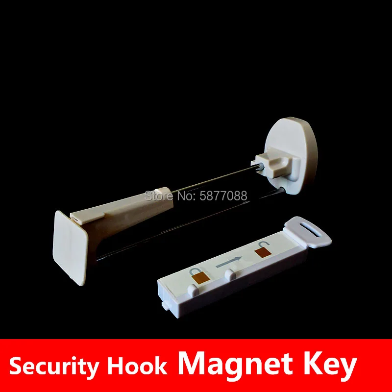 2pcs Magnetic Detacher S3 Handkey Security Hook Releaser Anti-Theft Security Slatwall Hook Retail Display alpha