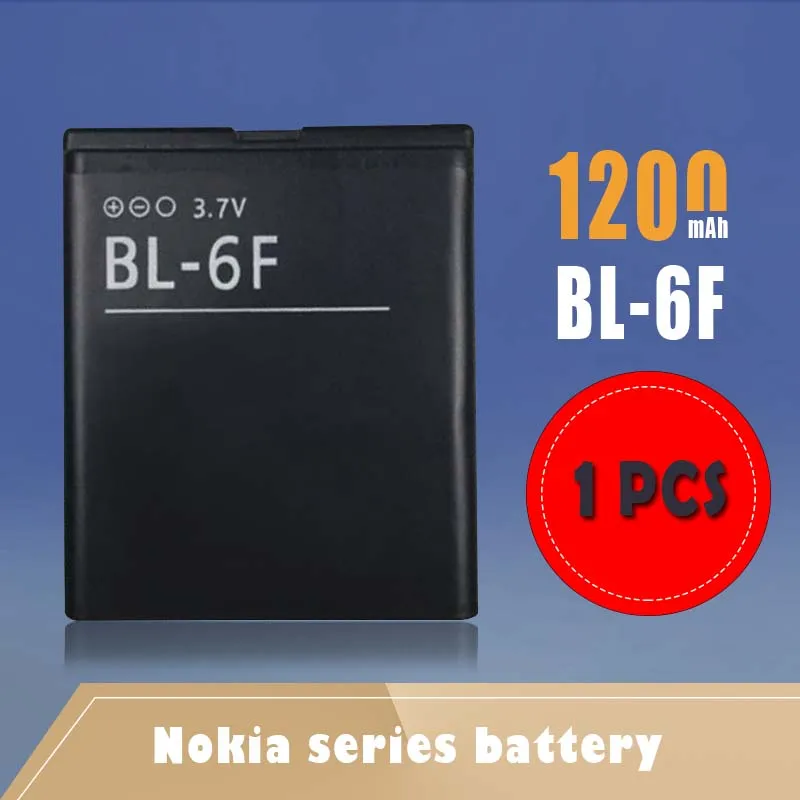 1 шт./лот 1200 мАч BL-6F BL6F BL 6F литиевые батареи для Nokia 6788i N95 8G N95-8GB N78 N79 6788 мобильный