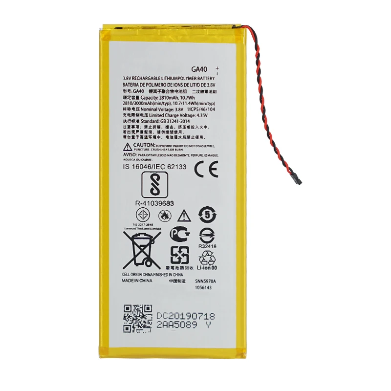 10 шт./лот оптовая продажа батарея 3550mAh GA40 для Motorola Moto G4 Plus XT1625 XT1622 XT1644 XT1643 SNN5970A
