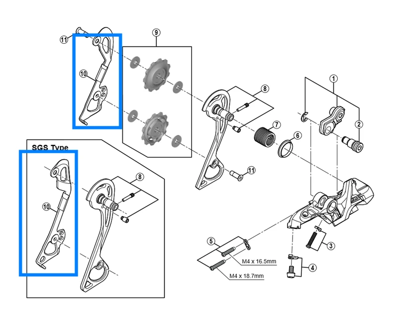 Rear Derailleur Cage Inner Plate 