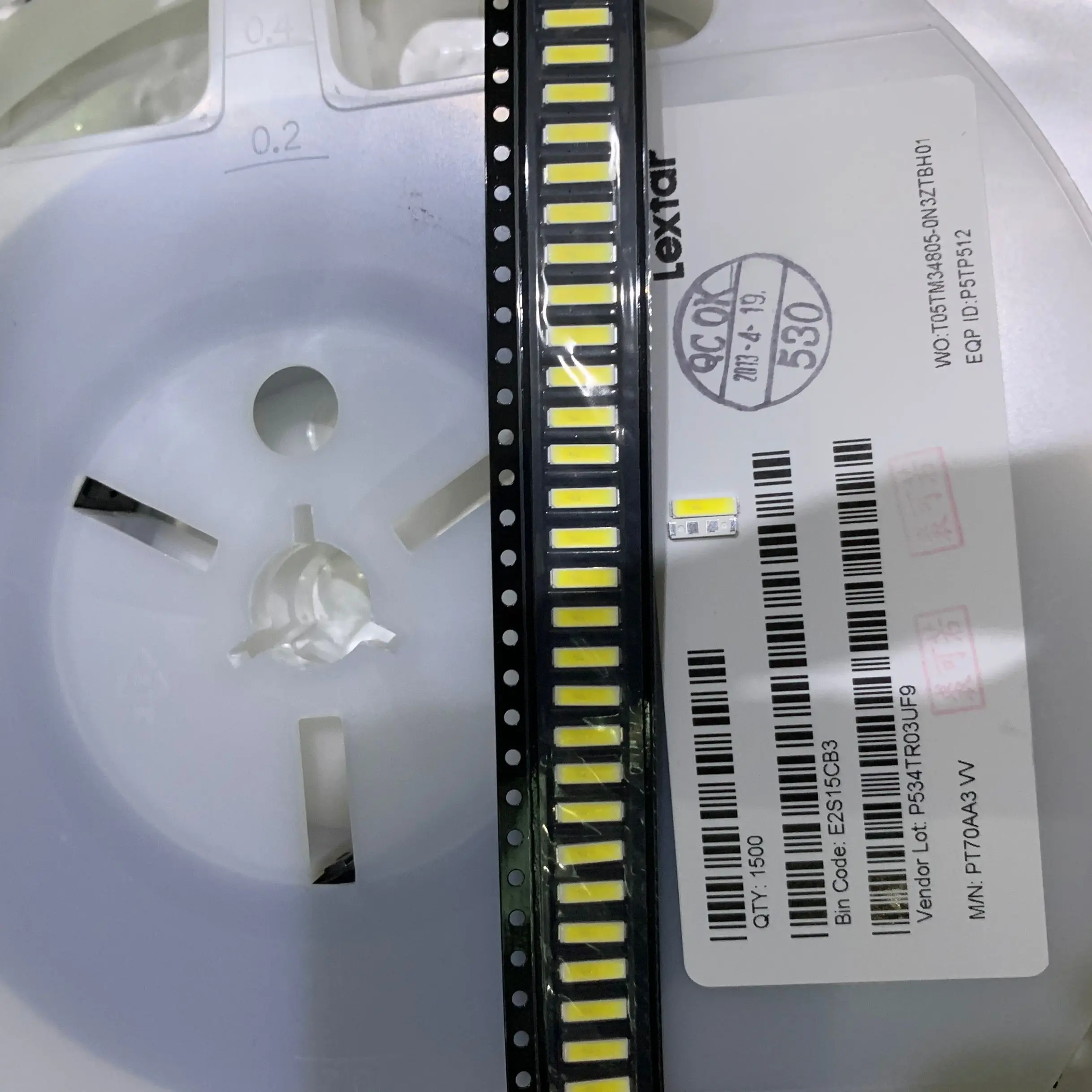 100 шт. для Lextar SMD СВЕТОДИОДНЫЙ 7020 3 в 0,7 Вт 240ма холодный белый 10000-13000 к для ТВ ПОДСВЕТКА приложения высокое качество