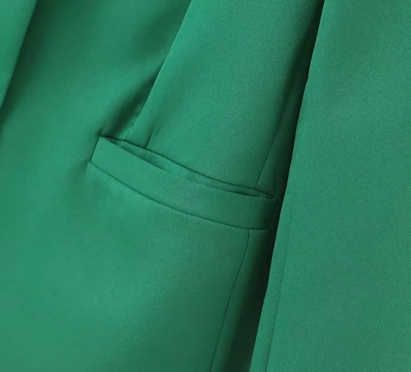 Autumn Europe And America Fashion WOMEN'S Dress Trend of the Wind Single Breasted Green Suit Jacket 7-3-2208