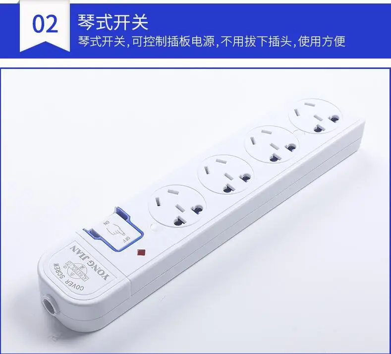 New GB 10A6 Bit Light Included High-Power with Protective Door Power Supply Socket Wireless Inserts And Arranges Household Wirin