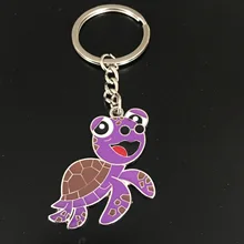 Для небольших подарков металла творческий океанов банные халаты в виде животных для маленьких Черепашки ниндзя черепахи Цвет адаптируемые под требования заказчика логотип брелок аксессуары