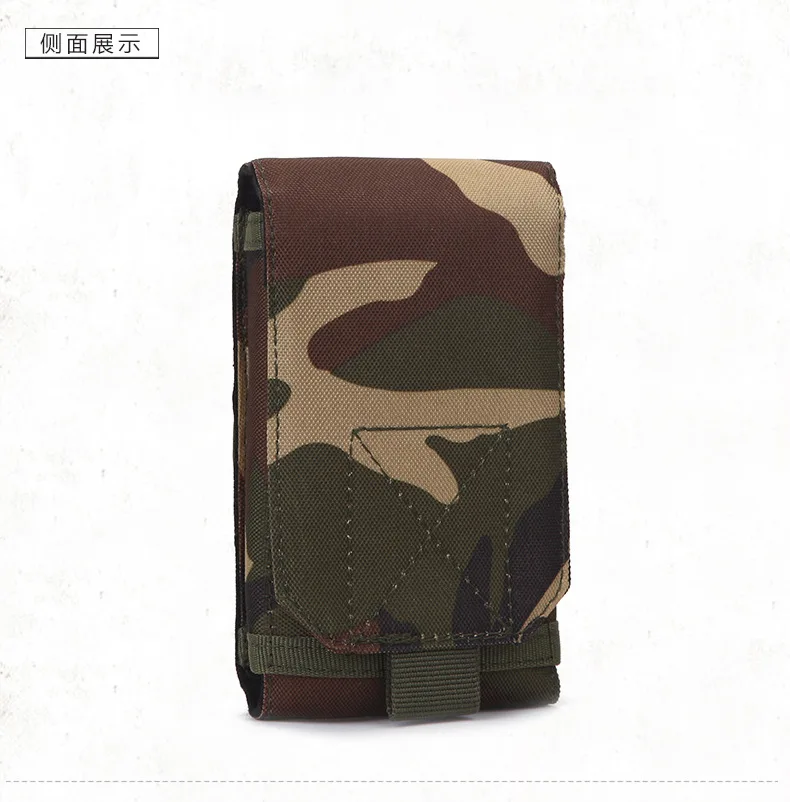 MOLLE system сумка для мобильного телефона, многоцветная камуфляжная Мужская Уличная ткань Оксфорд, тактическая спортивная поясная сумка