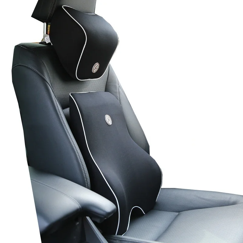 Auto Car Headrest Neck Pillow Lumbar Back Support Cushion For