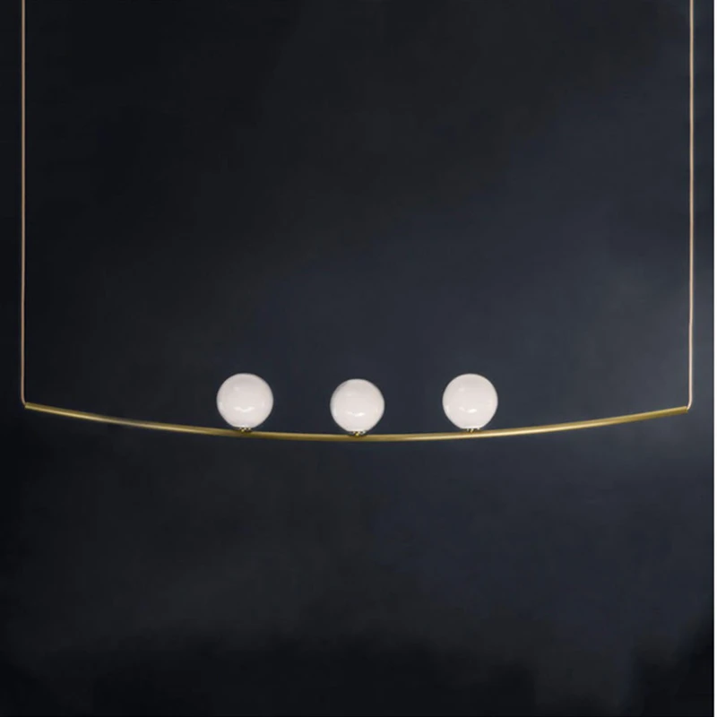 Уникальная светодиодная люстра в скандинавском стиле V образной формы