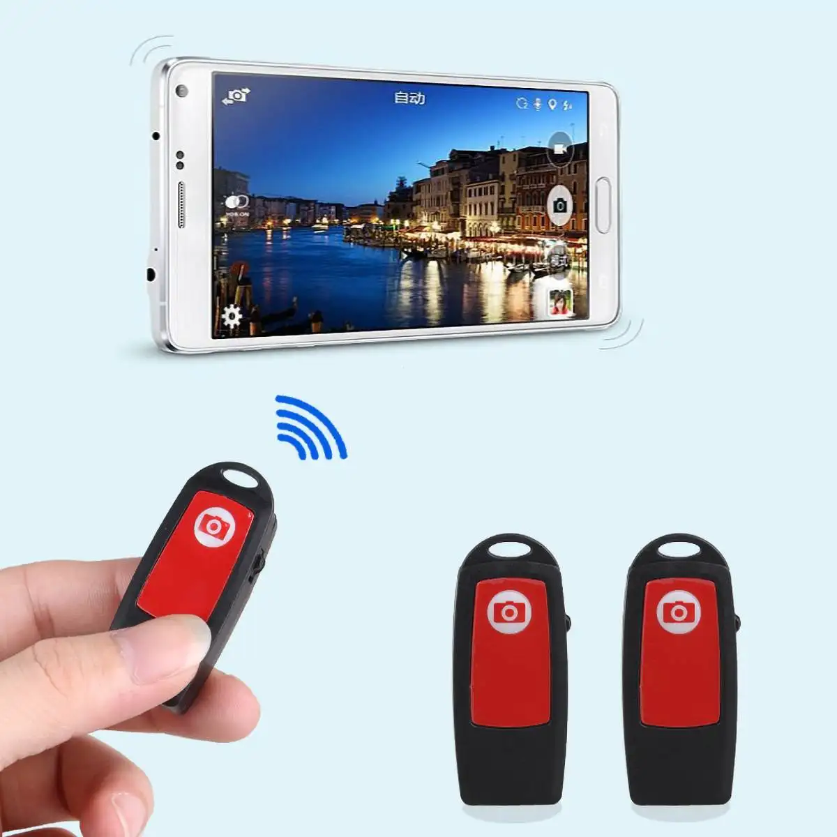 Мини беспроводной bluetooth спуск затвора дистанционного управления селфи кнопка спуска затвора смартфон Камера спуска затвора Лер