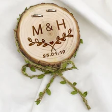 Кольцо с индивидуальной гравировкой коробка держатель для обручального кольца коробка Персонализированные Свадебные кольца шкатулка маленькие коробки для подарков пластиковая упаковка