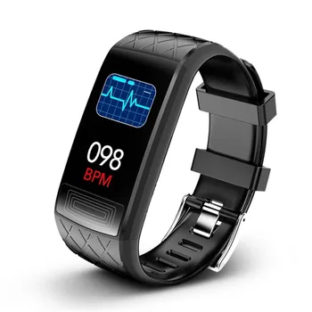 

V3E ECG Smart Bracelet Heart Rate Blood Pressure Oxygen Monitor Smart Band Sport Wristband IP67 Waterproof 1.14" Color Screen