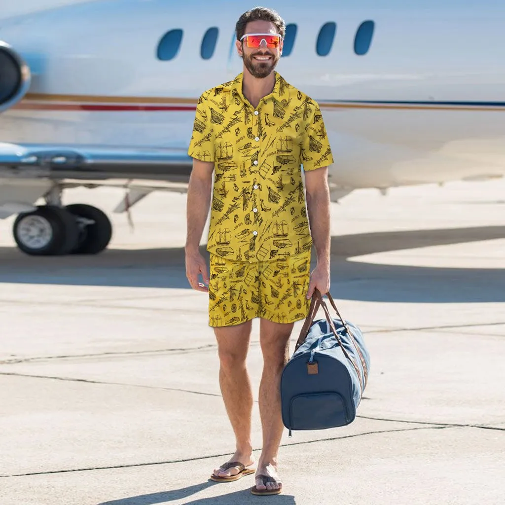 Новинка, мужской комплект, весна-лето, мужская спортивная одежда, комплект из 2 предметов, спортивный костюм, рубашка+ Короткий Спортивный костюм, мужской спортивный костюм 12,23