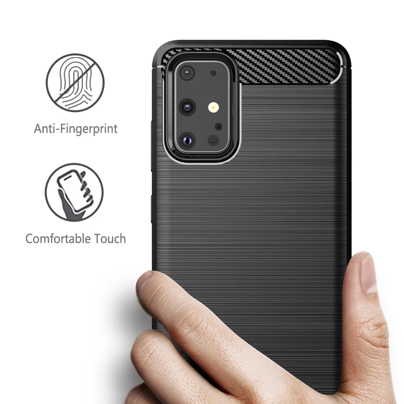 Чехол для Samsung S20 мягкий ударопрочный чехол из ТПУ чехлы углеродного волокна с