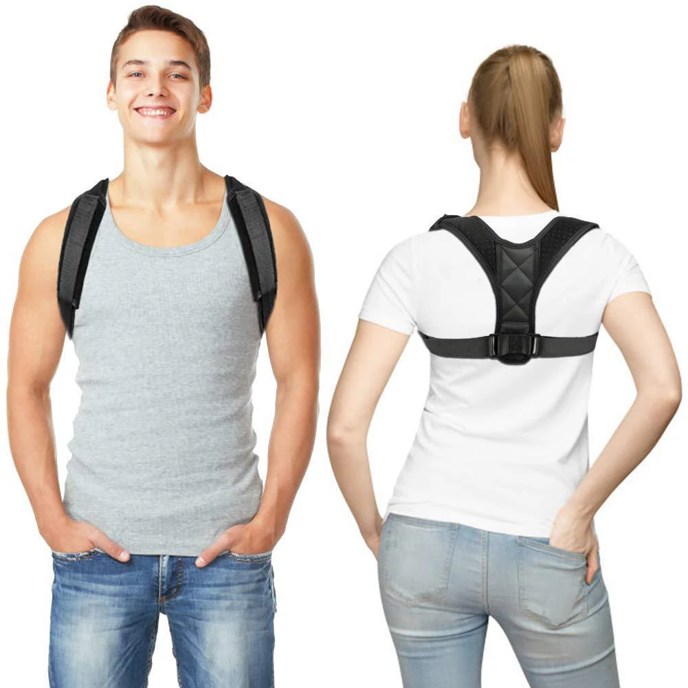 Unisex Adjustable Back Posture Corrector Clavicle Spine Back Shoulder Lumbar Brace Support Belt Posture Correction