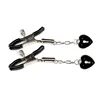 Metal Chain Nipple Clamps Heart-shaped Breast Clip Adult Games for Couples Flirt Toys Adult Game Bdsm Bondage Exotic Accessories ► Photo 3/5