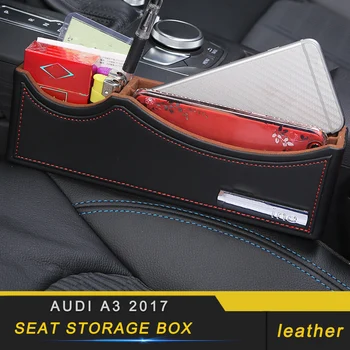 

For Audi A3 2017-2019 Car Styling Front Seat Crevice Storage Organizing Box Organizer Case Interior Accessories
