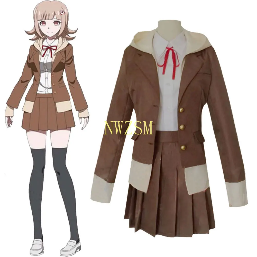 Форма для Хэллоуина Danganronpa 3 конец вершины надежды школьная форма Чиаки Нанами