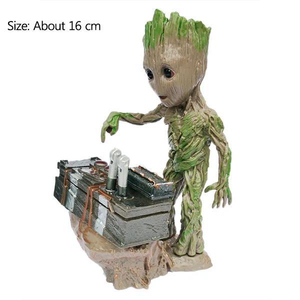 Press Bomb Groot Strongwell пресс бомба ребенок Грут фигурка дерево фигурка мужчины Marvel стражи кукла Грут галактика игрушка Мстителей дети милые - Цвет: Press Bomb Groot