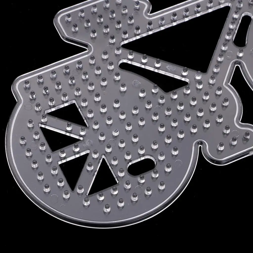 10 Pieces Plastic Fuse Beads Pegboards Clear Template Kids Crafts hama beads Transportation Pegboard toys for children